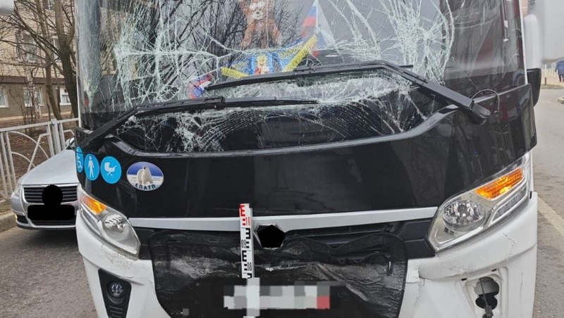 В Ставрополе столкнулись два пассажирских автобуса